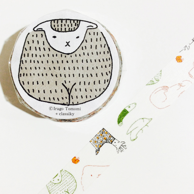 絵と木工のトリノコ マスキングテープ けものたち あお モノづくりを楽しむサイト Cotora Monora コトラモノラ