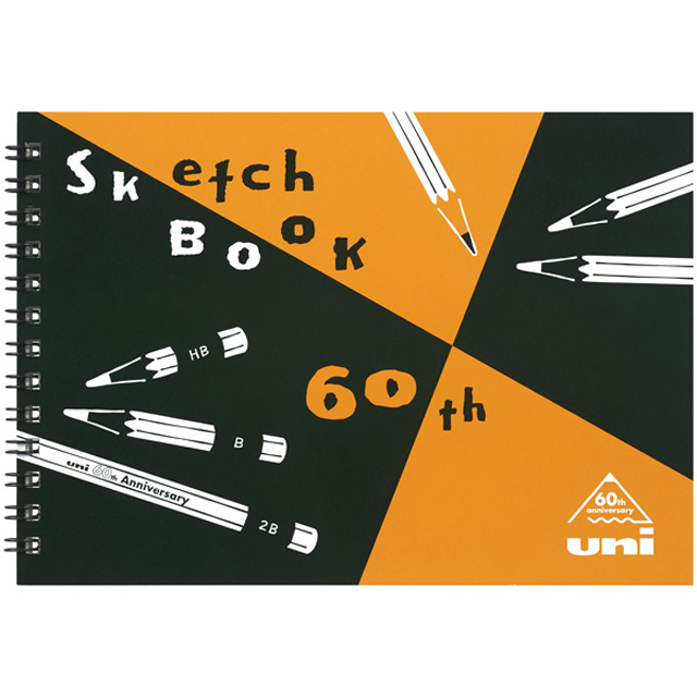 ★限定★ 60th 図案×uni鉛筆 コラボレーションスケッチブック B6