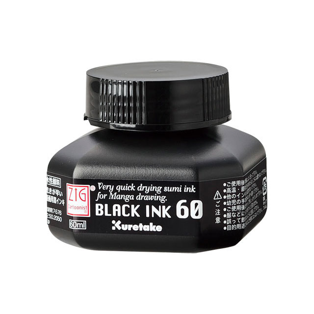 ZIG CARTOONIST BLACK INK 60