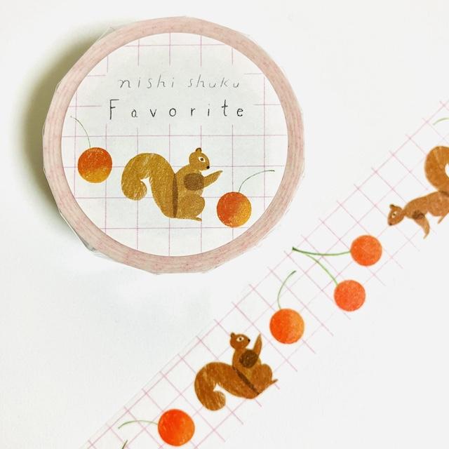 nishi syuku マスキングテープ Favorite