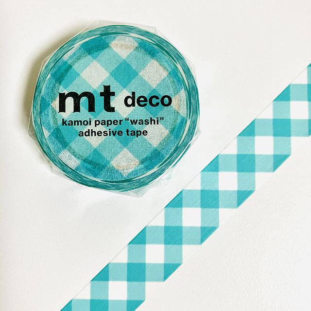 mt deco 1P 太幅ギンガムチェック・グリーン