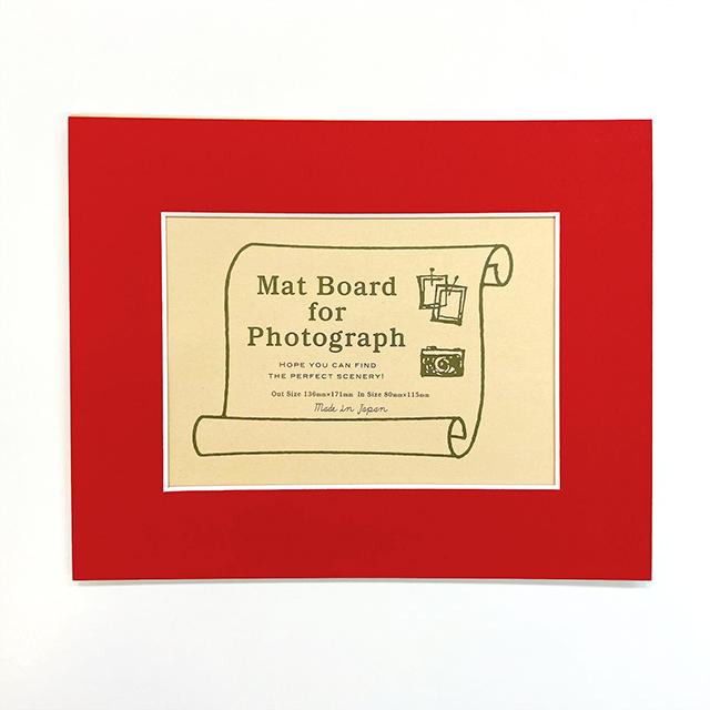 マットボード フォトサイズ 赤
