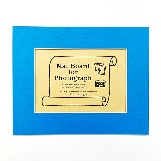 マットボード フォトサイズ 青