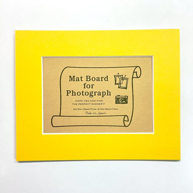 マットボード フォトサイズ 黄