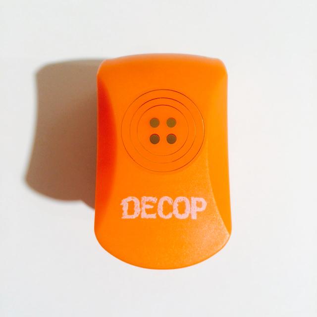 DECOP エンボスパンチ ボタン 直径25mm