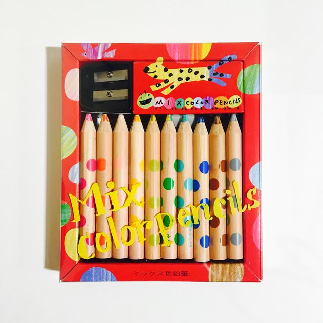 ミックス色鉛筆 10色セット