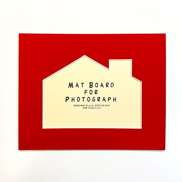 マットボード フォトサイズ 赤 イエ