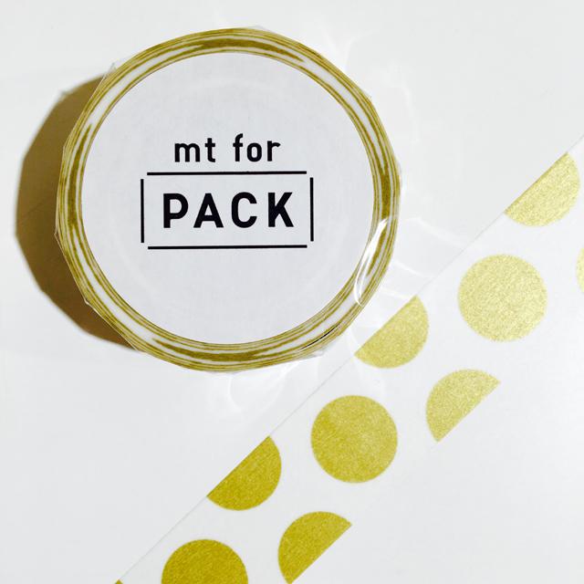 mt for PACK(強粘着) ドット・金