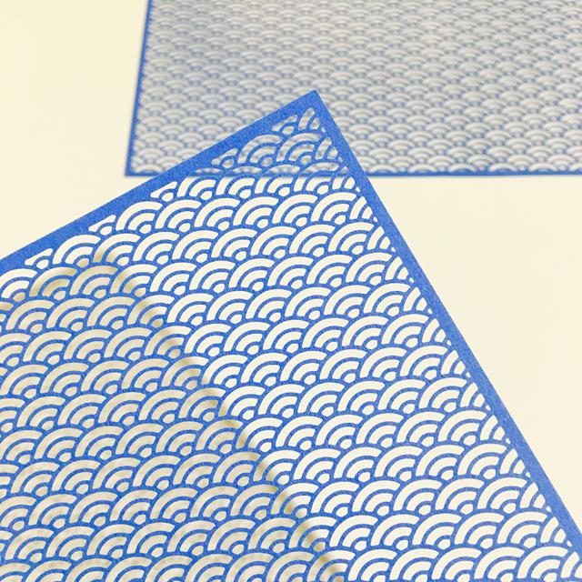 千代切紙 3枚入 青海波 (SEIGAIHA)