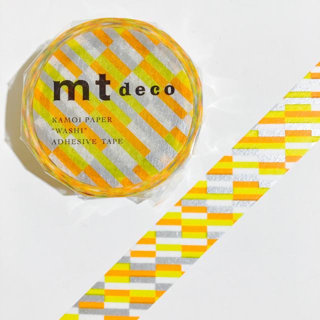 mt deco 1P ブロックストライプ・オレンジ