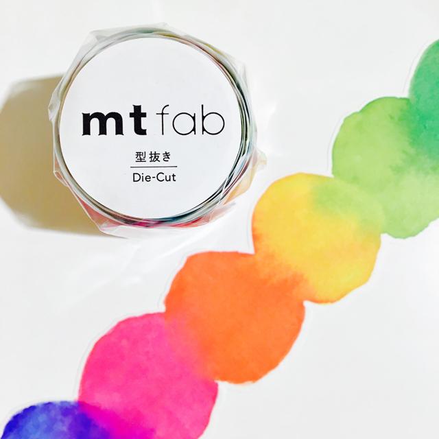 mt fab 型抜きテープ 1P 滲んだ絵の具