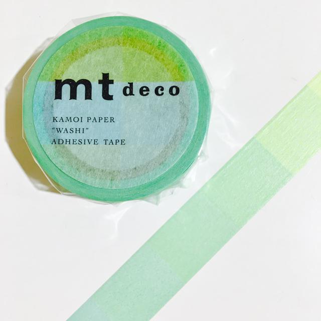 mt deco 1P 蛍光グラデーション ブルー×イエロー