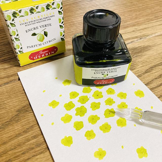 HERBIN 香りつきインク 30ml レモングリーン