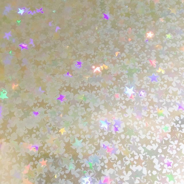 透明ホログラムタックシート リトルスター