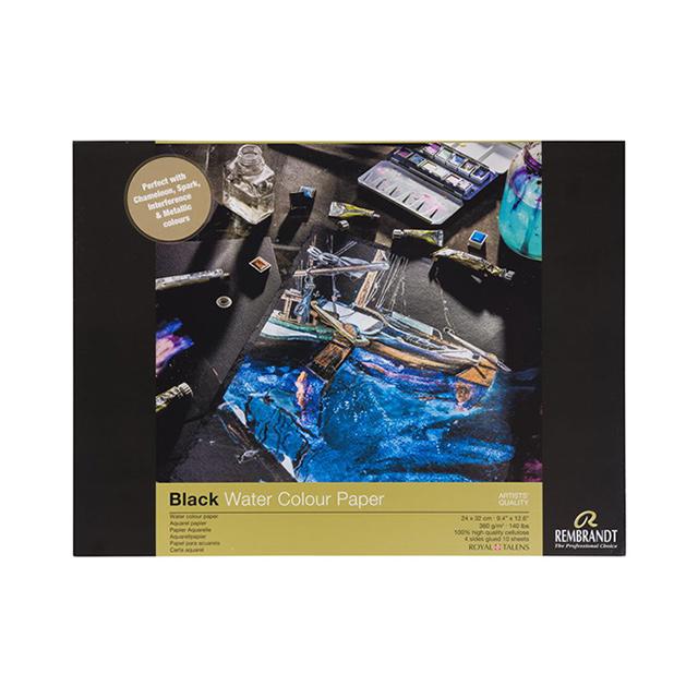レンブラント ブラックペーパーブロック 24×32cm