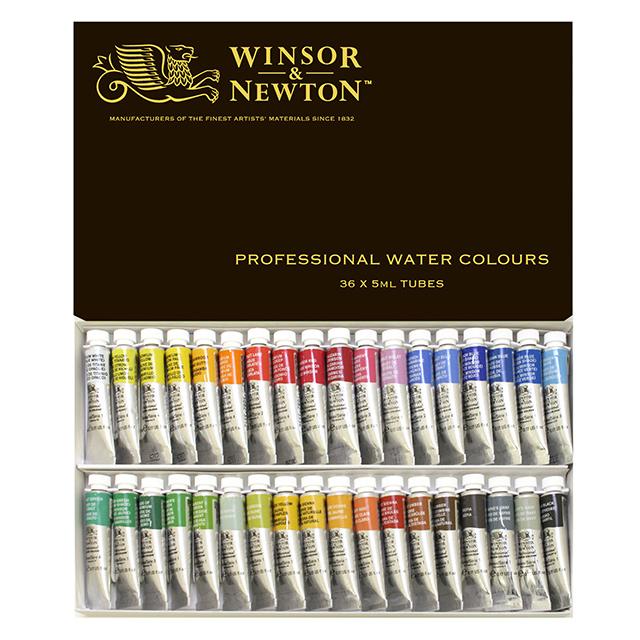 W&N　プロフェッショナルウォーターカラー　36色セット