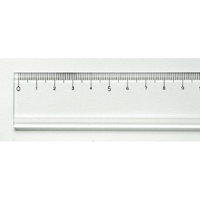 アクリル直定規(溝付き) 30cm