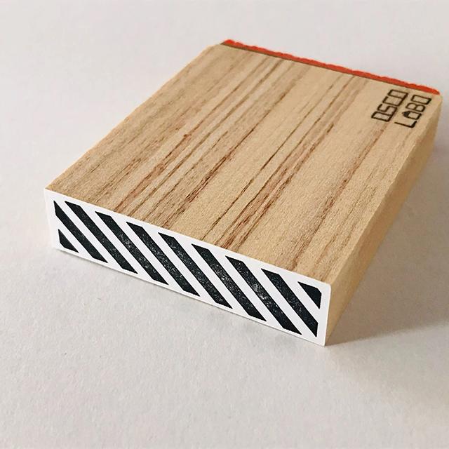 カタチ×モヨウスタンプ テープ太 ななめ