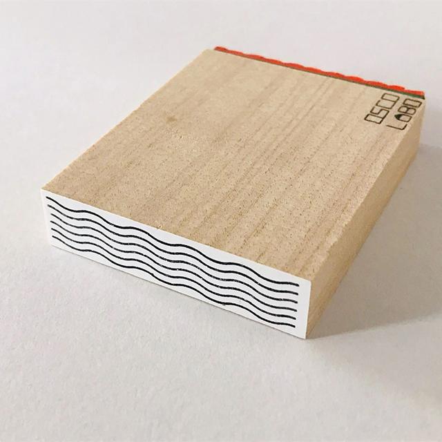 カタチ×モヨウスタンプ テープ太 細波