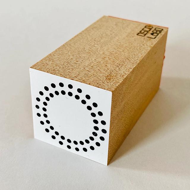 カタチ×モヨウスタンプ ワク丸 豆しぼり