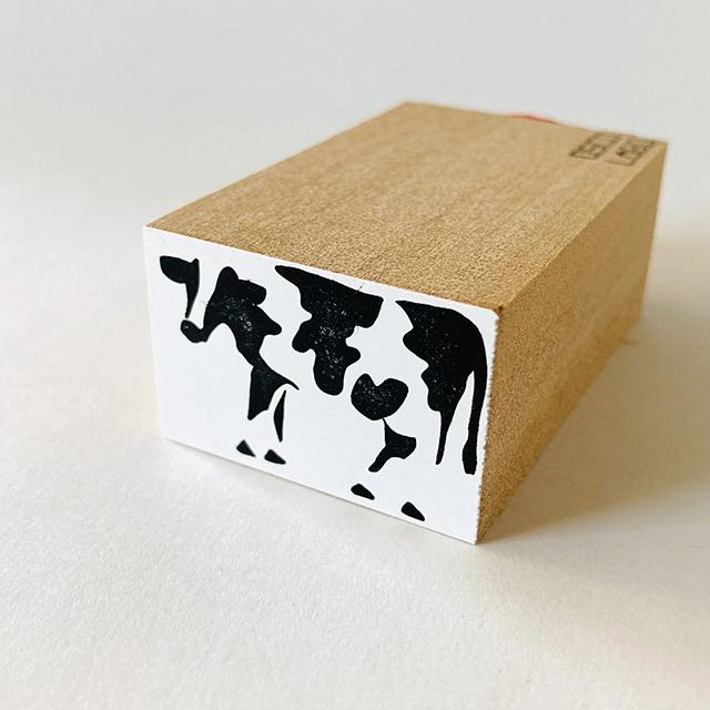 ドウブツ×モヨウスタンプ うし ホルスタイン