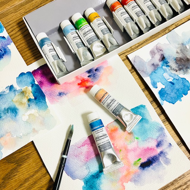 カタログギフトも！ 水彩画 10号 きらめく季節 絵画
