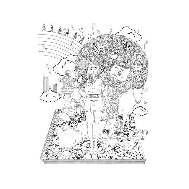 中村佑介ぬりえブック Color Me 画材 文具雑貨の通販 Toolswebshop Cotoramonora 中村佑介ぬりえブック Color Me 画材 文具雑貨の通販 Toolswebshop Cotoramonora