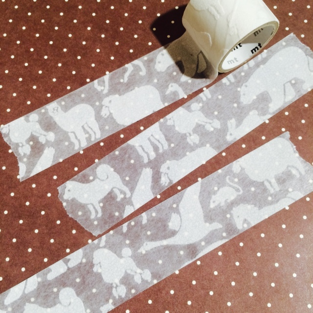 mt fab フロッキーテープ 1P 白い動物｜モノづくりを楽しむサイト cotora monora (コトラモノラ)