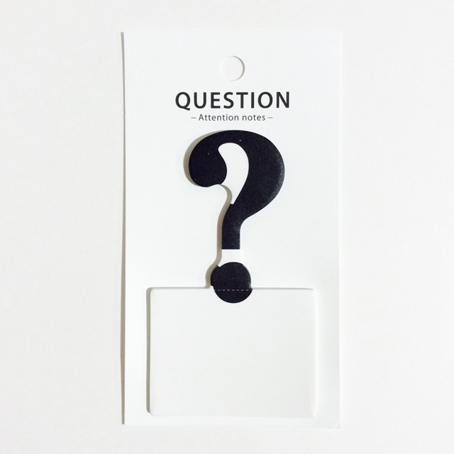 【OUTLET】アテンションノーツ QUESTION