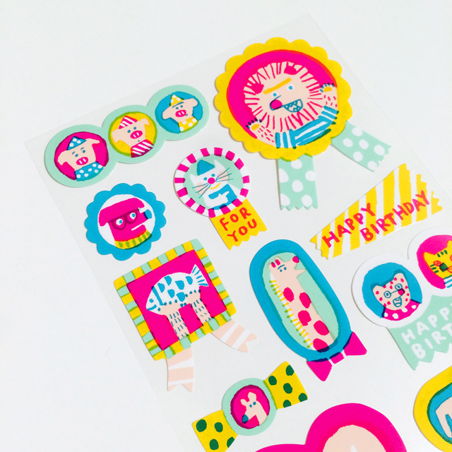 Aiueo シール Marumado Animal モノづくりを楽しむサイト Cotora Monora コトラモノラ