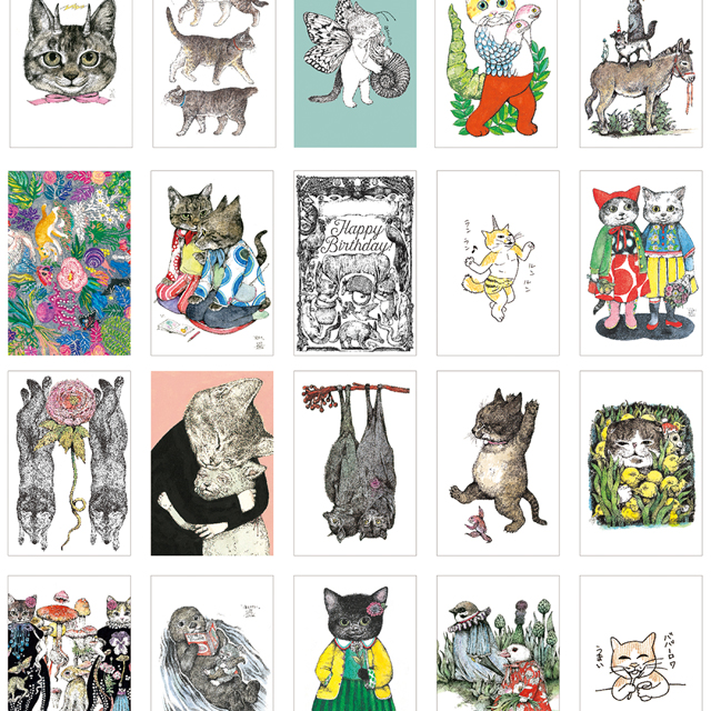 ヒグチユウコ 100 Postcards Animals モノづくりを楽しむサイト Cotora Monora コトラモノラ