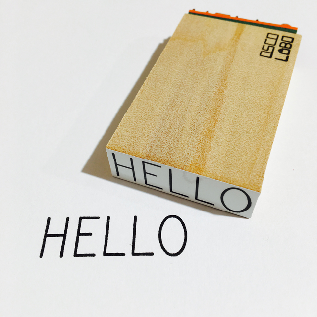 ブロックメッセージスタンプ Hello 画材 文具雑貨の通販 Toolswebshop Cotoramonora