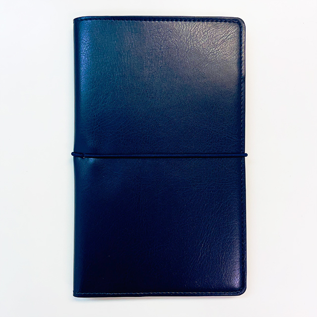 【OUTLET】PASPOL パスポートノートブックカバー NAVY｜モノづくりを楽しむサイト cotora monora (コトラモノラ)