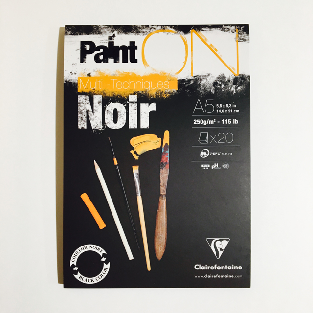 クレールフォンテーヌ PAINT'ON ブラック A5｜画材・文具雑貨の通販