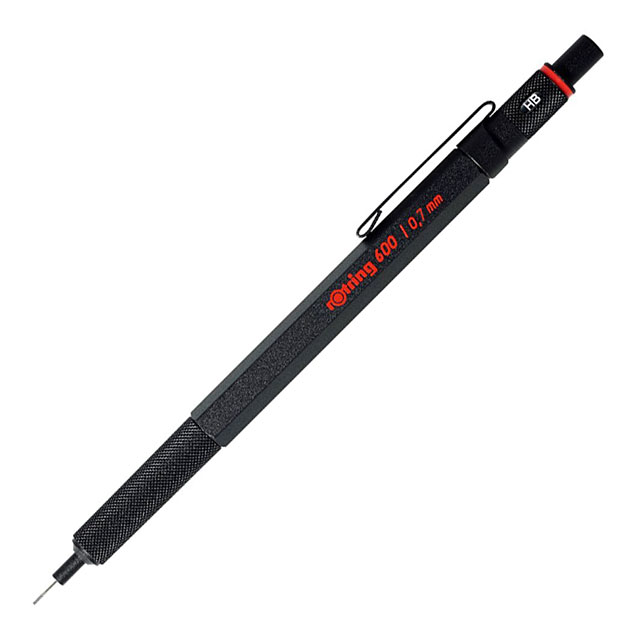ロットリング 600 メカニカルペンシル ブラック 0.7mm｜画材・文具雑貨