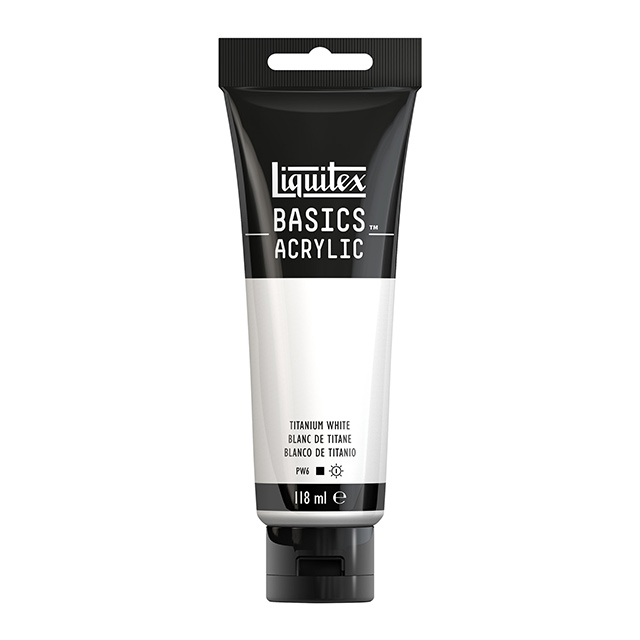 リキテックスベーシックス118ml 432 チタニウムホワイト｜画材・文具