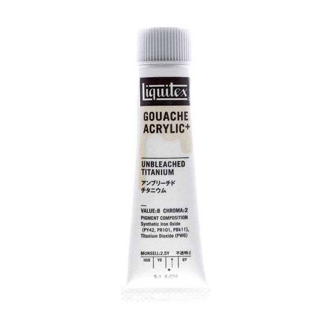 リキテックス ガッシュ・アクリリックプラス 20ml 074 アンブリーチド