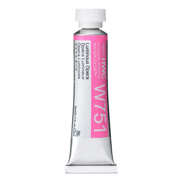 ホルベイン透明水彩絵具 HWC 2号(5ml) W751 ルミナスオペラ｜画材