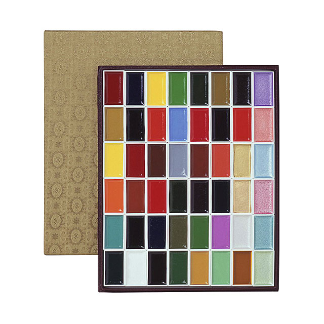 吉祥 顔彩 48色セット 上製｜画材・文具雑貨の通販 Toolswebshop/cotoramonora