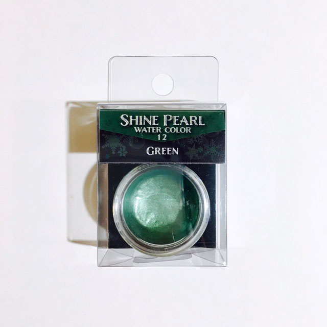 バカラ エナメル彩　グリーン金プレート 3枚セット　極希少作品 呉竹 顔彩耽美24色 メタリックカラーセット MC20/24V/NW3 限定50