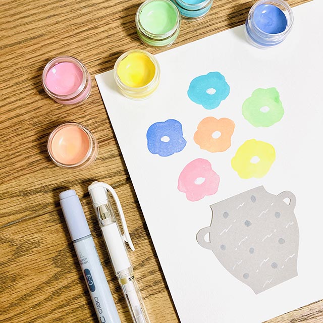 マカロンカラー固形水彩絵具 6色セット モノづくりを楽しむサイト Cotora Monora コトラモノラ