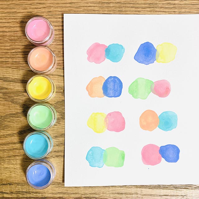 マカロンカラー固形水彩絵具 6色セット モノづくりを楽しむサイト Cotora Monora コトラモノラ