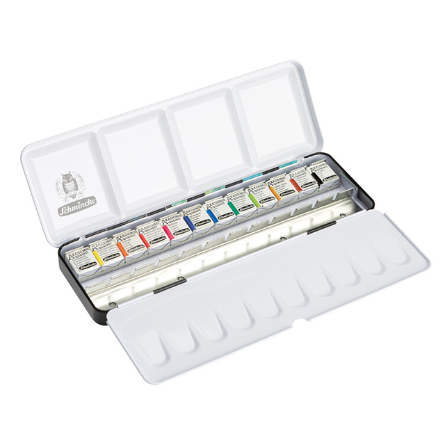 シュミンケ アカデミー 固形水彩絵具 ハーフパン 12色セット 楽天市場