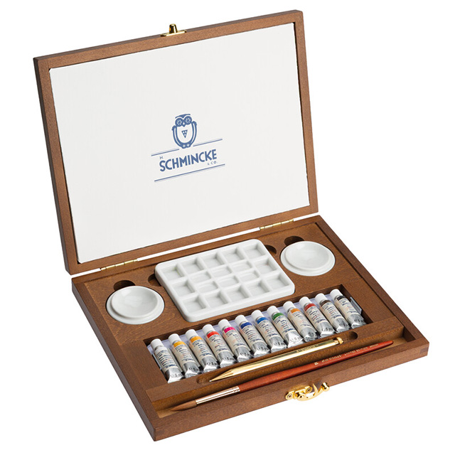 予約受付中!!】【限定品】シュミンケ H水彩絵具レトロセット ウッド