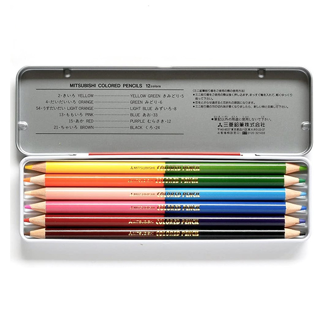色鉛筆 6本入 12色 Kc 画材 文具雑貨の通販 Toolswebshop Cotoramonora