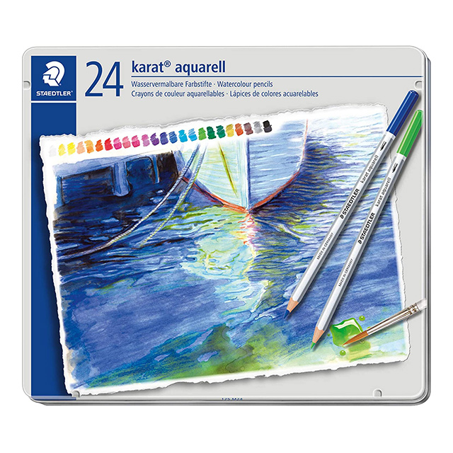 カラト アクェレル水彩色鉛筆 24色セット
