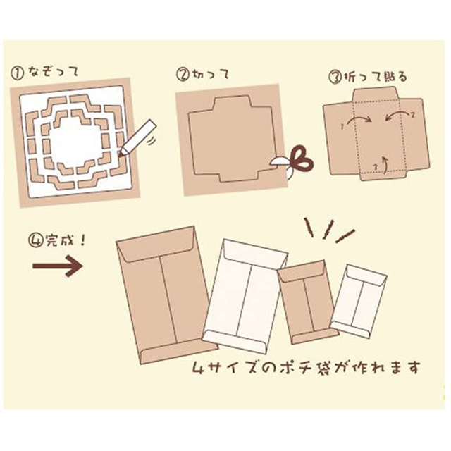 ポチ袋が作れるテンプレート 画材 文具雑貨の通販 Toolswebshop Cotoramonora
