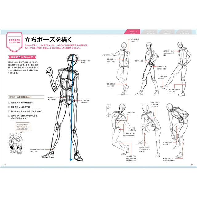 動きのあるポーズの描き方 男性キャラクター編 画材 文具雑貨の通販 Toolswebshop Cotoramonora