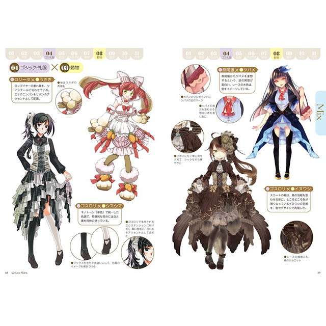 コスチューム マトリックス キャラクター衣装デザイン完全攻略本 画材 文具雑貨の通販 Toolswebshop Cotoramonora