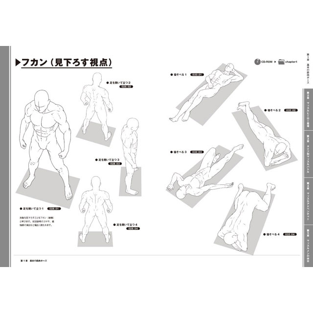 そのまま使える筋肉ポーズ500 画材 文具雑貨の通販 Toolswebshop Cotoramonora